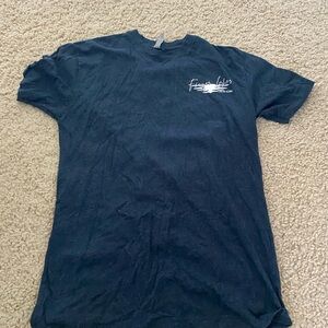 Next Level Apparel Dark Blue Tee with White Logo